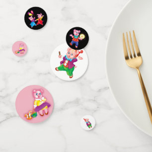 piglet pink cheerful confetti