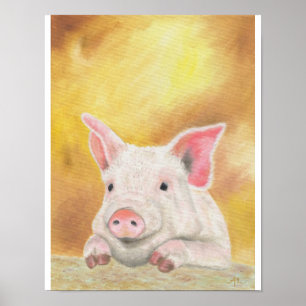 Piglet print 11"x14"