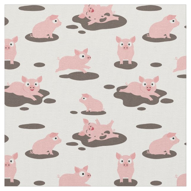 Piglets Fabric (Close Up)