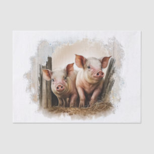 Piglets Farm Pigs Tissue Paper