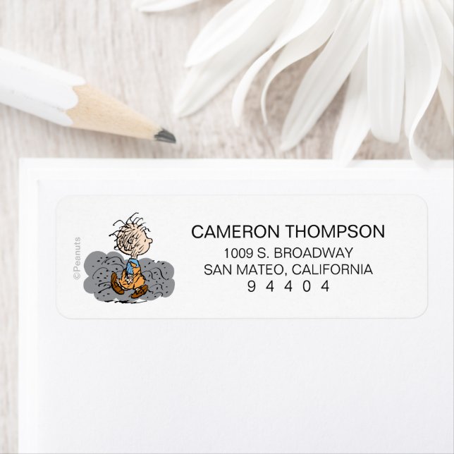 Pigpen Walking Cloud Return Address Label (Insitu)