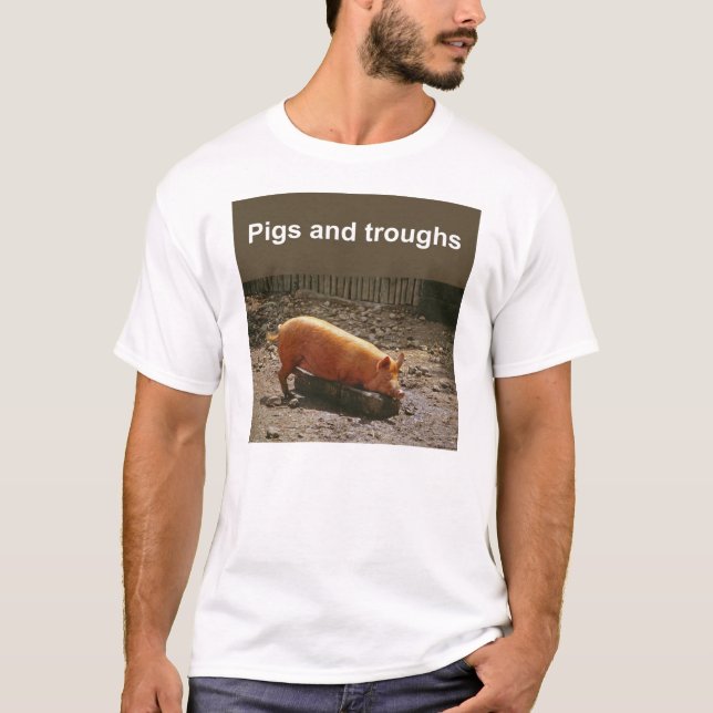 Pigs-and-troughs T-shirt (Front)