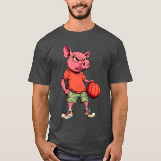 Pigs Basketball Player / Basketball Pig T-Shirt