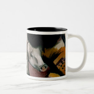 Pigs, c.1912 (oil on canvas) Two-Tone coffee mug