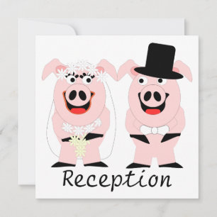 Pigs Evening Reception Invitation