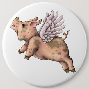 Pigs Fly 6 Cm Round Badge
