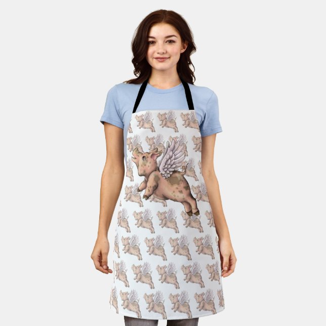 Pigs Fly Apron (Worn)