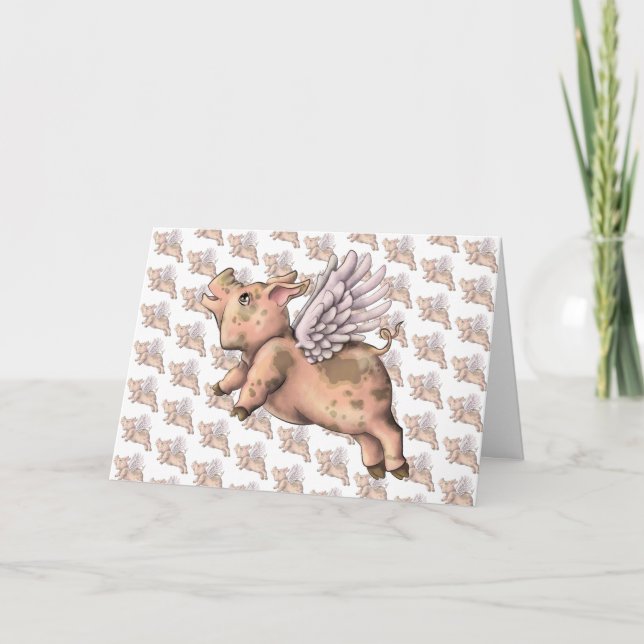 Pigs Fly Card (Front)