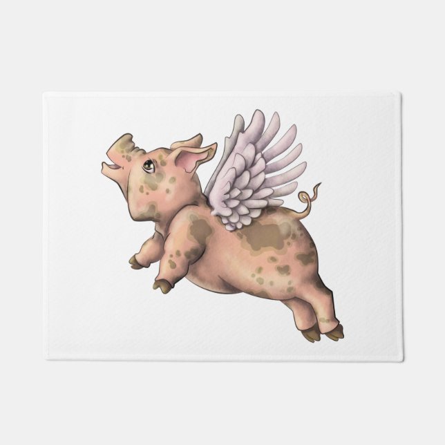 Pigs Fly Doormat (Front)