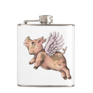 Pigs Fly Hip Flask