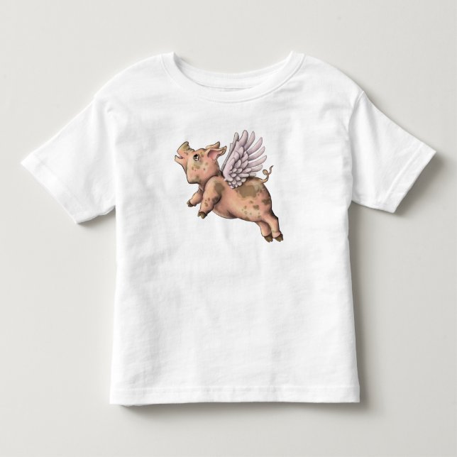 Pigs Fly Toddler T-Shirt (Front)