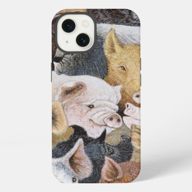 Pigs Galore iPhone Case (Back)