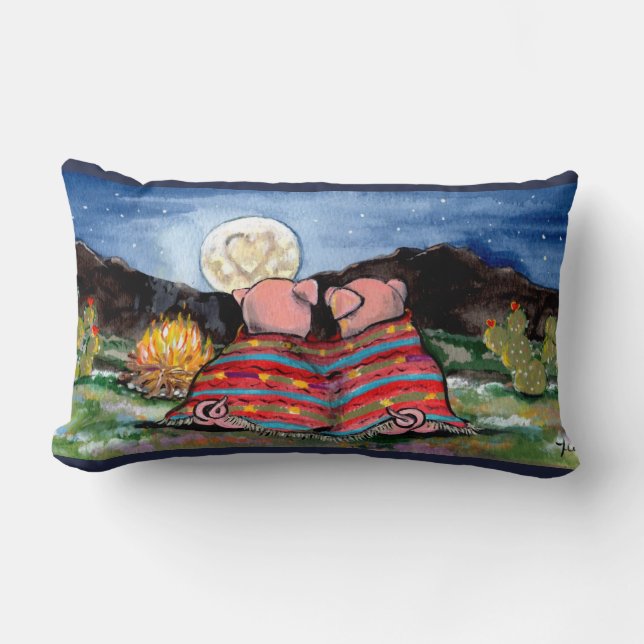 Pigs in a Blanket Fun Designer Pillow (Front)