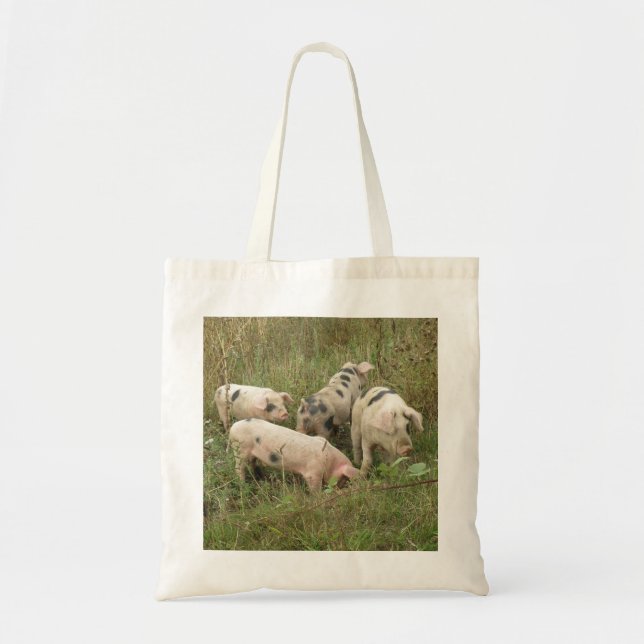 Pigs in a Field Tote Bag (Front)