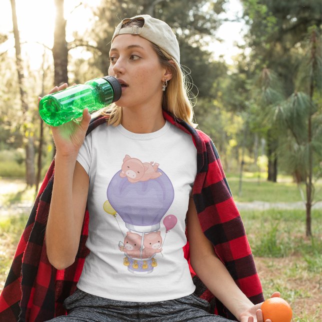 Pigs In A Hot Air Balloon T-Shirt (Creator Uploaded)