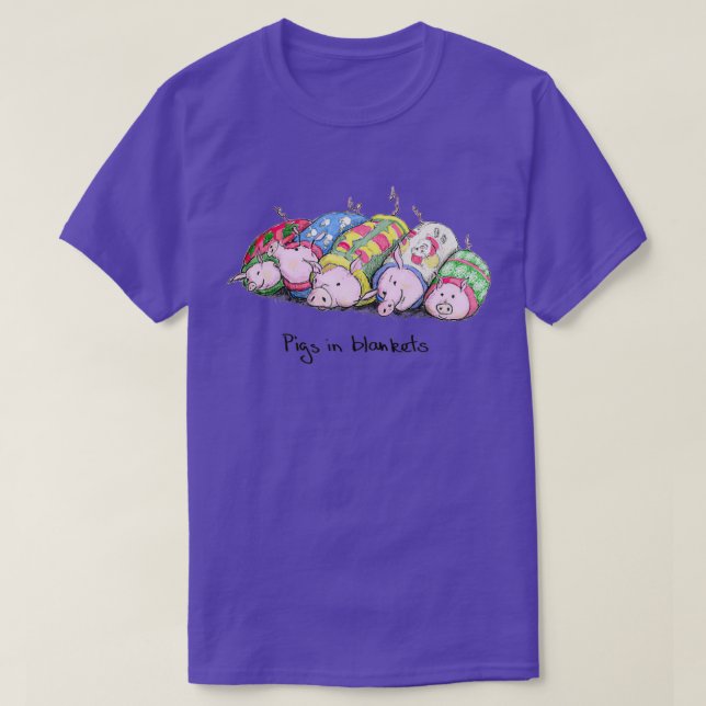 Pigs in Blankets  (2) T-Shirt (Design Front)