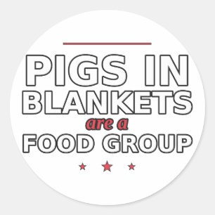 Pigs in Blankets Are a Food Group Funny Sticker