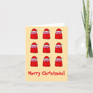 Pigs in blankets Christmas card