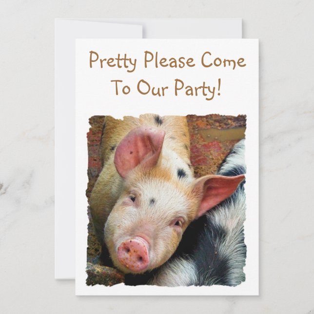 PIGS INVITATION (Front)