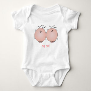 Pigs Laughing! Baby Bodysuit