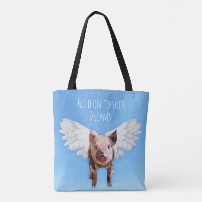 Pigs Might Fly Tote Bag (Back)