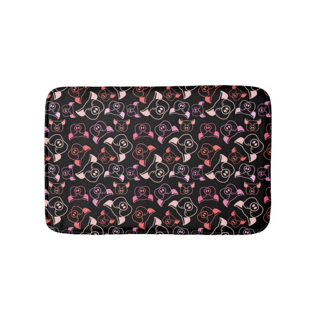 Pigs Pattern Bath Mat (Front)
