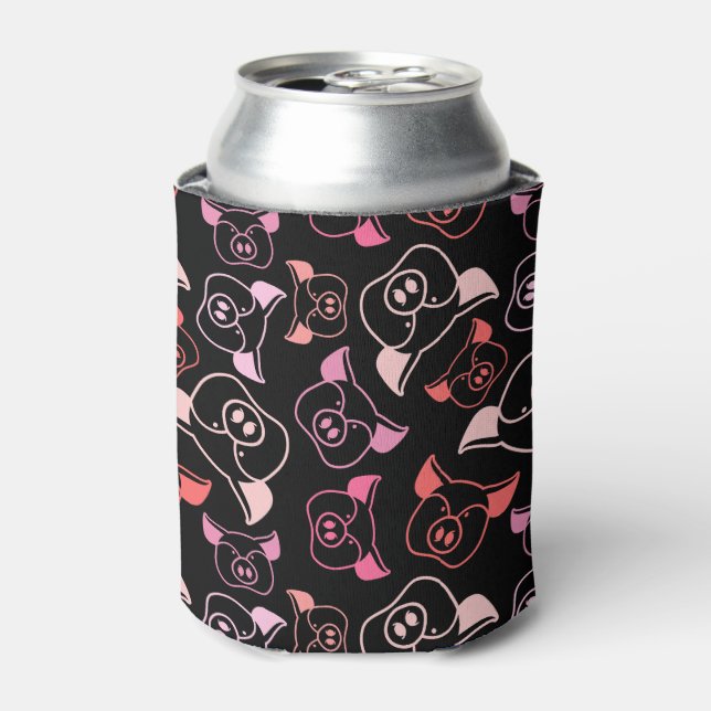 Pigs Pattern Can Cooler (Can Front)