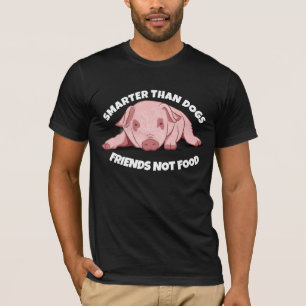 PIGS SMARTER THAN DOGS, PIG T-SHIRTS