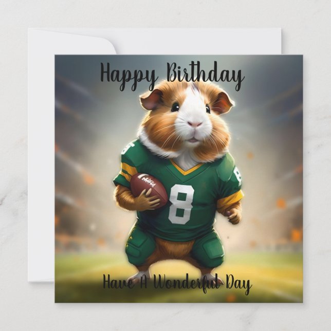 Pigskin Prodigy: The Guinea Pig Quarterback, Card (Front)