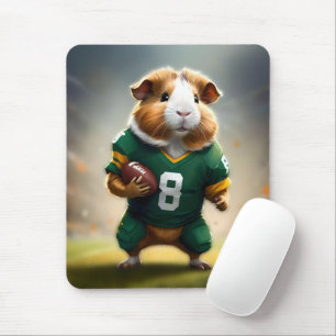 Pigskin Prodigy: The Guinea Pig Quarterback, Mouse Pad