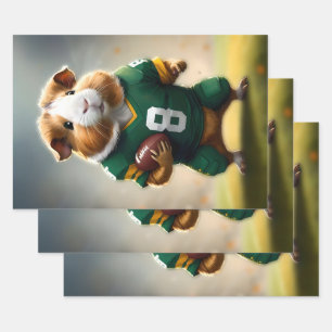 Pigskin Prodigy: The Guinea Pig Quarterback, Wrapping Paper Sheet
