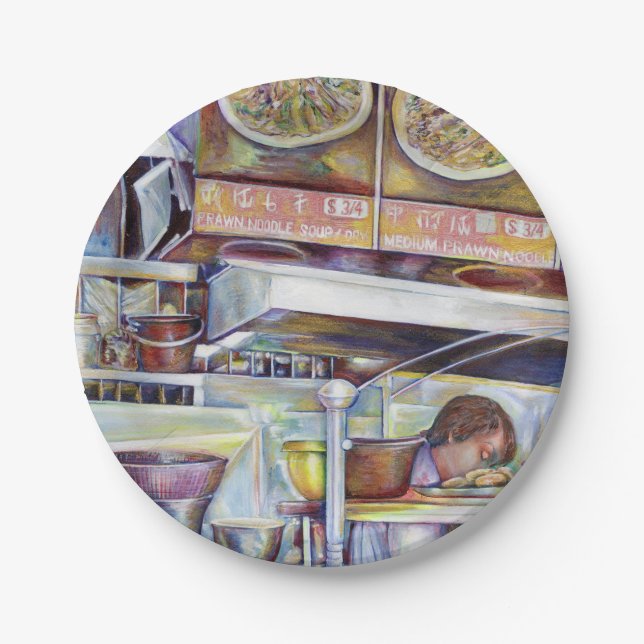 Pigtail Soup, Singapore Paper Plate (Front)