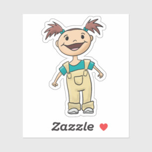 Pigtails and overalls