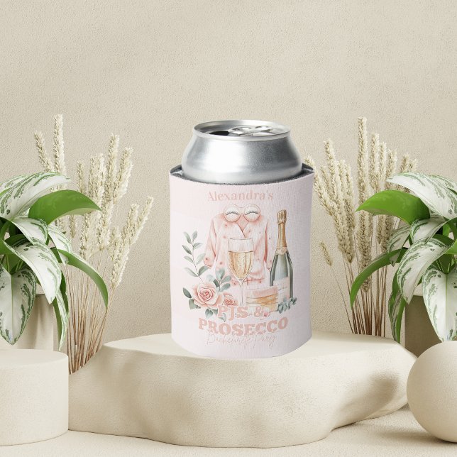 Pijamas and Prosecco Bachelorette Party Can Cooler (Creator Uploaded)