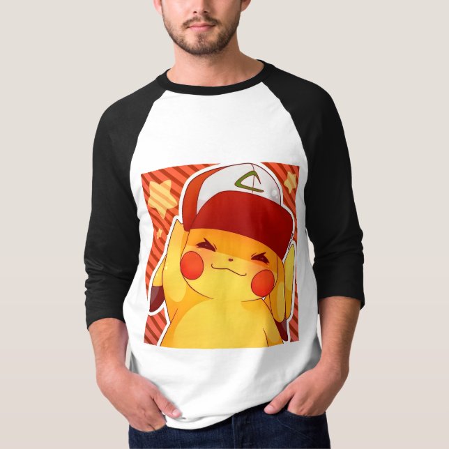 Pikachu Trainer Cap T-Shirt (Front)