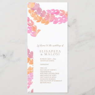 Pikake Wedding Menu