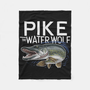 Pike Fisherman Gear Northern Pike Fishing Essentia Fleece Blanket