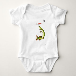 Pike Fishing Baby Bodysuit