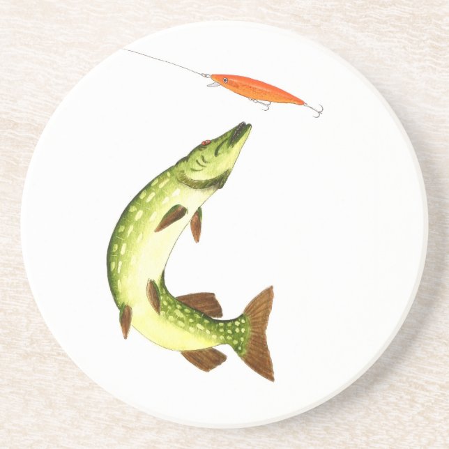 Pike fishing coaster (Front)