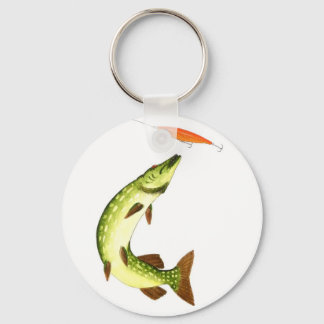 Pike fishing key ring