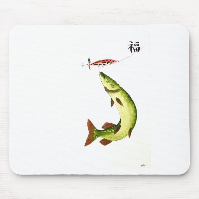 Pike Fishing Mouse Pad (Front)