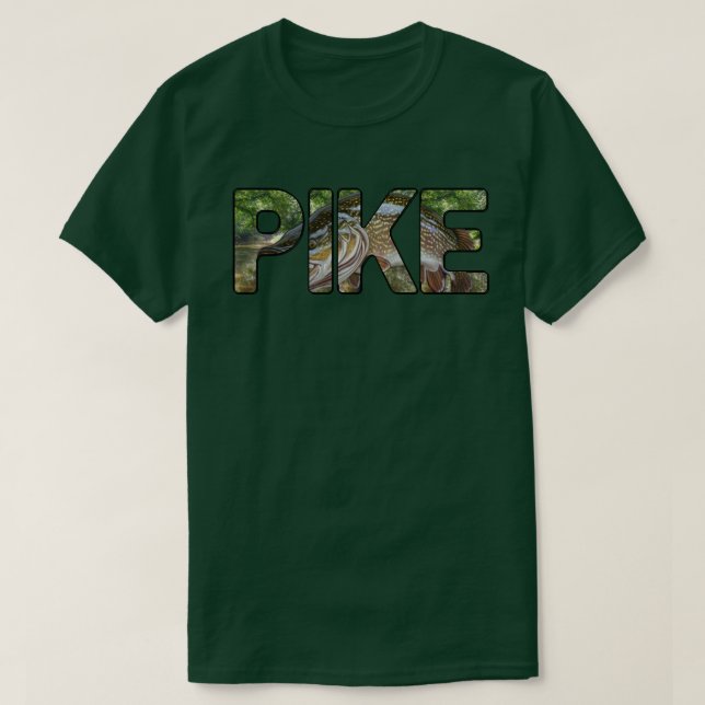 Pike Fishing T-Shirt (Design Front)