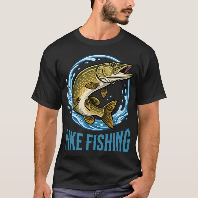 Pike fishing T-Shirt (Front)