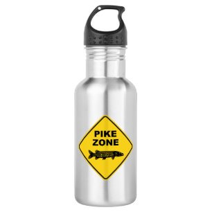 Pike Fishing Zone Sign 532 Ml Water Bottle