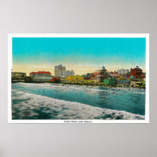Pike Front and Long Beach, California Poster