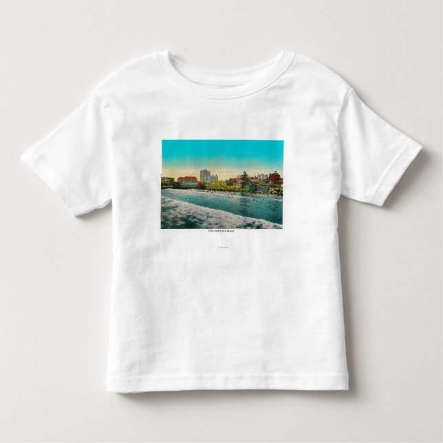 Pike Front and Long Beach, California Toddler T-Shirt (Front)