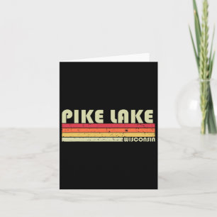 Pike Lake Wisconsin Funny Fishing Camping Summer G Card