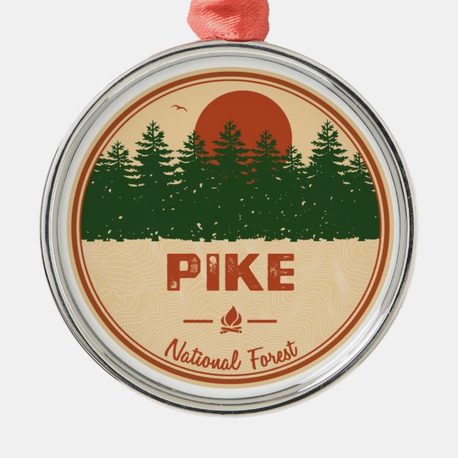 Pike National Forest Metal Ornament (Front)