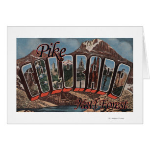 Pike Nat'l Forest, Colorado - Large Letter Scene