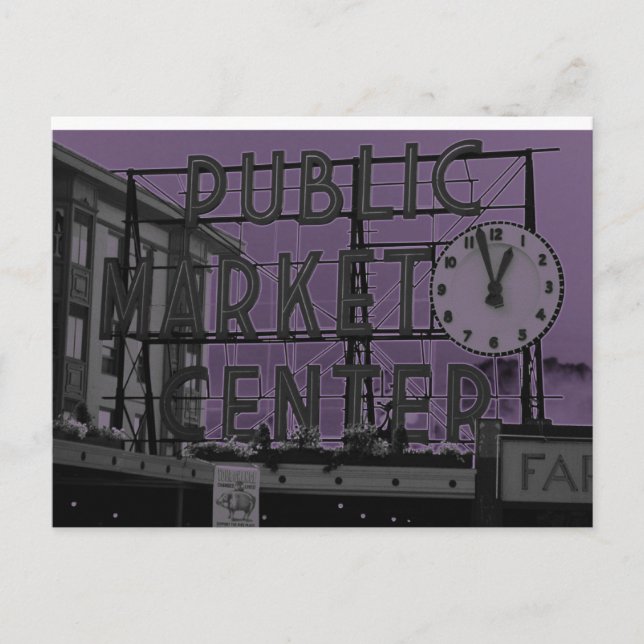 Pike Place Market Postcard (Front)
